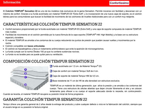 TEMPUR - SENSATION DELUXE 22